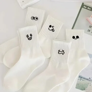 Soft White Expression Crew Socks 10 Pairs 2