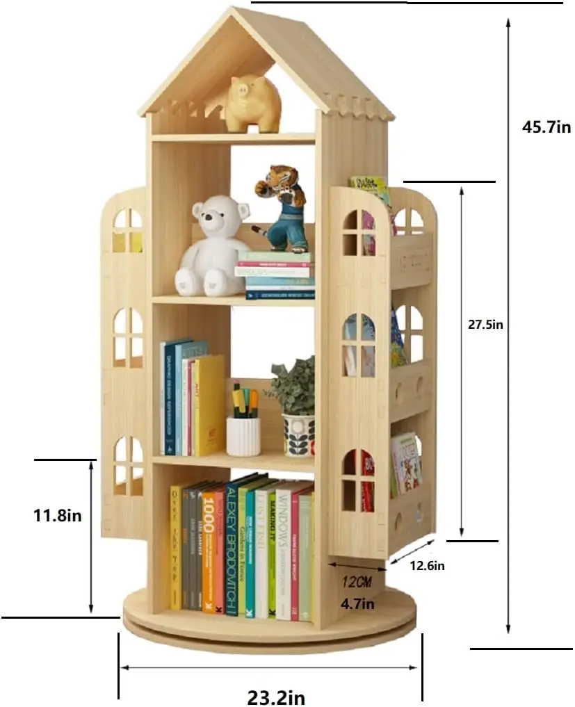 360 Rotating Kids Bookshelf Organizer 2 360 Rotating Kids Bookshelf Organizer 2