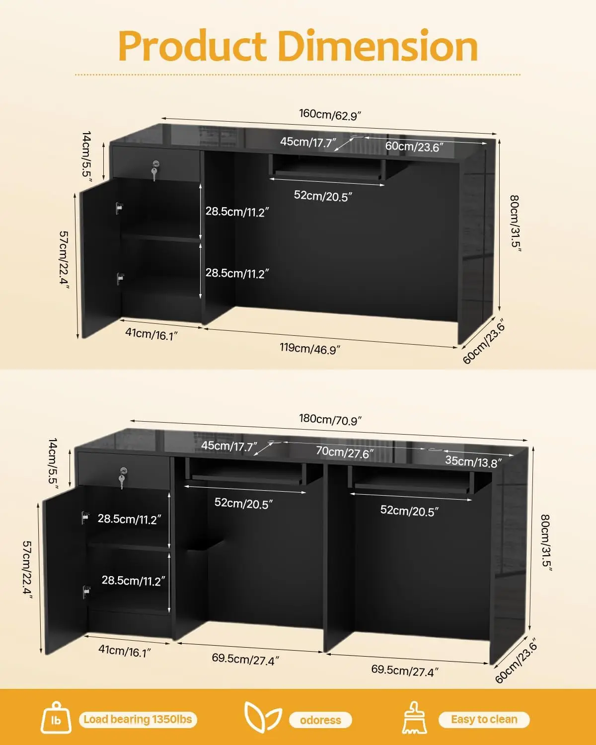 Modern Wood Reception Checkout Desk 2 Modern Wood Reception Checkout Desk 2