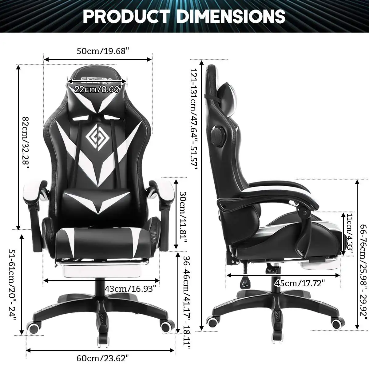 RGB Gaming Chair with Bluetooth Massage 6 RGB Gaming Chair with Bluetooth Massage 6