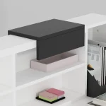 Modern Reception Desk with Storage Cabinet 6