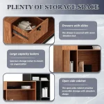 59-Inch L-Shaped Reception Desk Cabinet 3