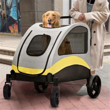 Extra Large Dog Stroller with Mesh Window 1