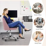 Armless Ergonomic Swivel Office Chair 3
