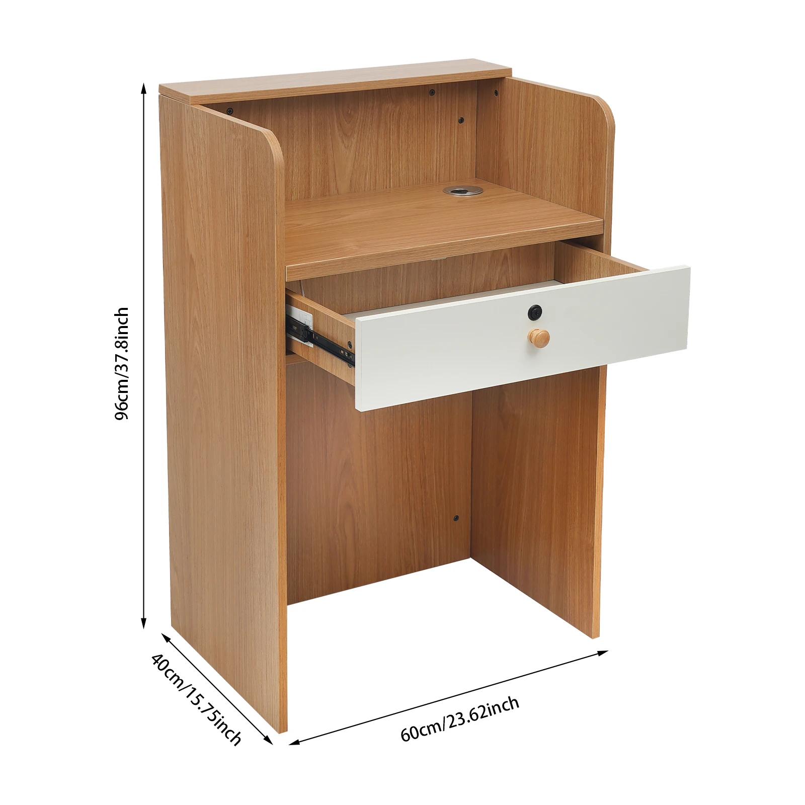 LED Reception Desk with Drawer Storage 2 LED Reception Desk with Drawer Storage 2