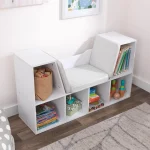 Kids Bookcase Reading Nook Storage Bench 5