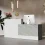 Modern Reception Desk With Storage Shelves