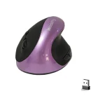 Purple Ergonomic Wireless Mouse 6-Button 1
