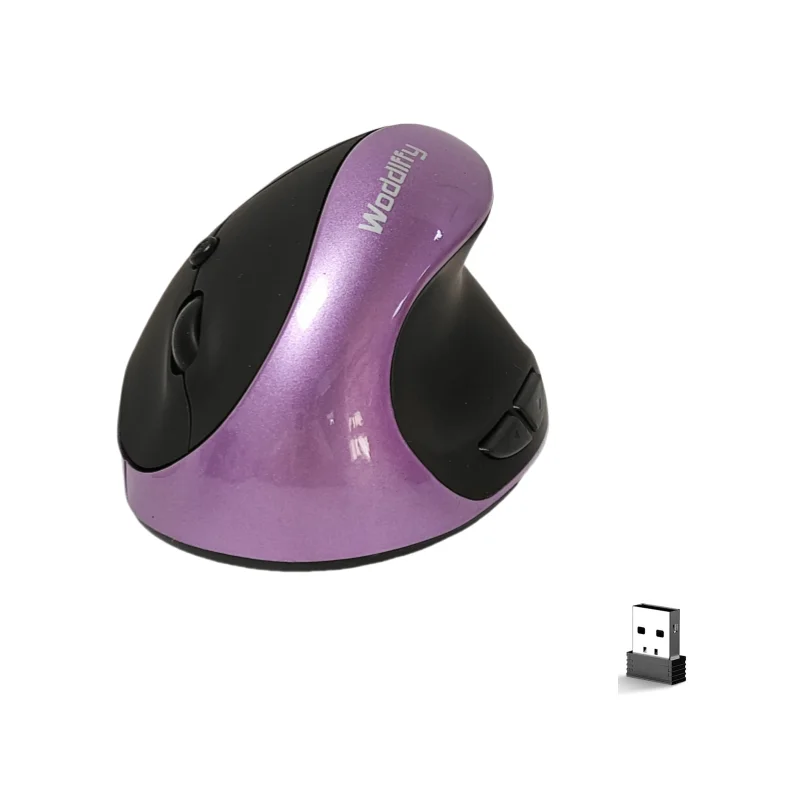 Purple Ergonomic Wireless Mouse 6-Button 1 Purple Ergonomic Wireless Mouse 6-Button 1