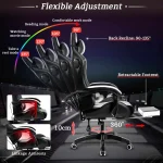 RGB Gaming Chair with Bluetooth Massage 2