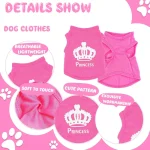 Pink Puppy Shirts Set for Small Dogs 5