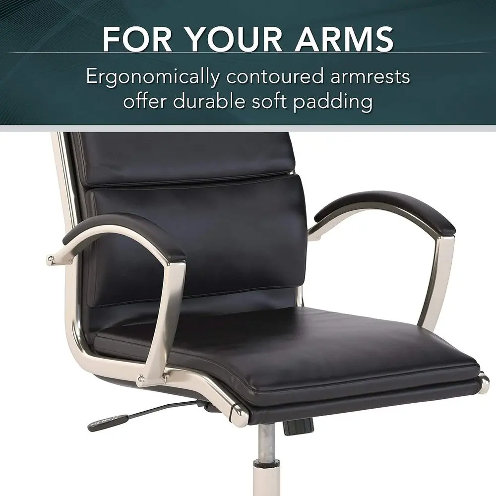 Black High-Back Executive Office Chair 3 Black High-Back Executive Office Chair 3