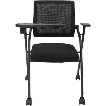 Foldable Tablet Conference Chair with Wheels 1