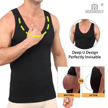 Deep U Neck Shaper Compression Vest 1