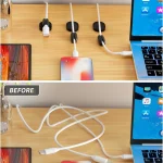 6 Pack Cord Organizers with Strong Adhesive  Magnetic Holders for Cable Management at Home Office Car Desk 4 | PricZone