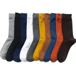 Business Casual Cotton Long Socks 5 Pairs 1 | PricZone