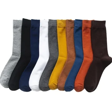 Business Casual Cotton Long Socks 5 Pairs 1 | PricZone