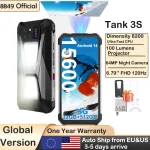 Rugged Tank 3S smartphone with Android 14 679 inch FHD 120Hz display 32GB+512GB storage 5G Dimensity 8200 CPU 100 lumen projector and 64MP night camera | PricZone