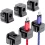 6-Pack Black Cable Clips for Desk Wires