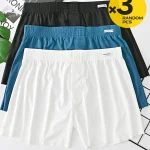 3 Pack Mid Waist Ice Silk Lounge Boxers 5 | PricZone 3 Pack Mid Waist Ice Silk Lounge Boxers 5 | PricZone