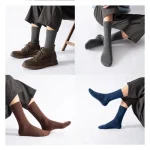 Business Casual Cotton Long Socks 5 Pairs 5 | PricZone