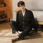 Winter Satin Long Sleeve Pajama Set 4 | PricZone