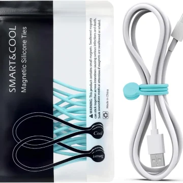 Assorted Magnetic Silicone Cable Ties 10 Pack 1