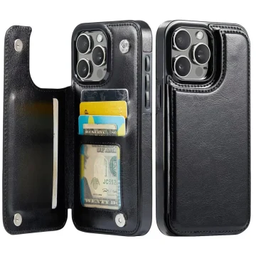 Leather Card Holder Wallet Case for iPhone 1 | PricZone