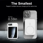 Wireless Power Bank 2 in 1 Magnetic 10000mAh Portable Charger Fast Charging 225W LED Power Display For Iphone Xiaomi Samsung 6 | PricZone