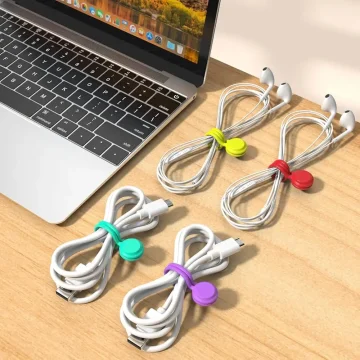 10 PCS Reusable Magnetic Cable Organizers 2