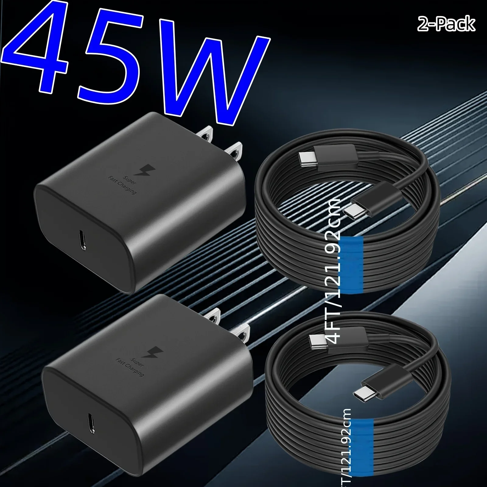 45W Samsung USBC Fast Charger with Cable 4 | PricZone 45W Samsung USB C Fast Charger with Cable 4 | PricZone