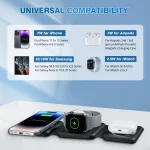 15W 3 in 1 Magnetic Travel Wireless Charger 3 | PricZone