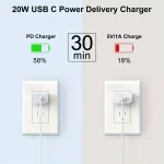 20W USB C Fast Charger 2 Pack with 6ft Cables 2 | PricZone