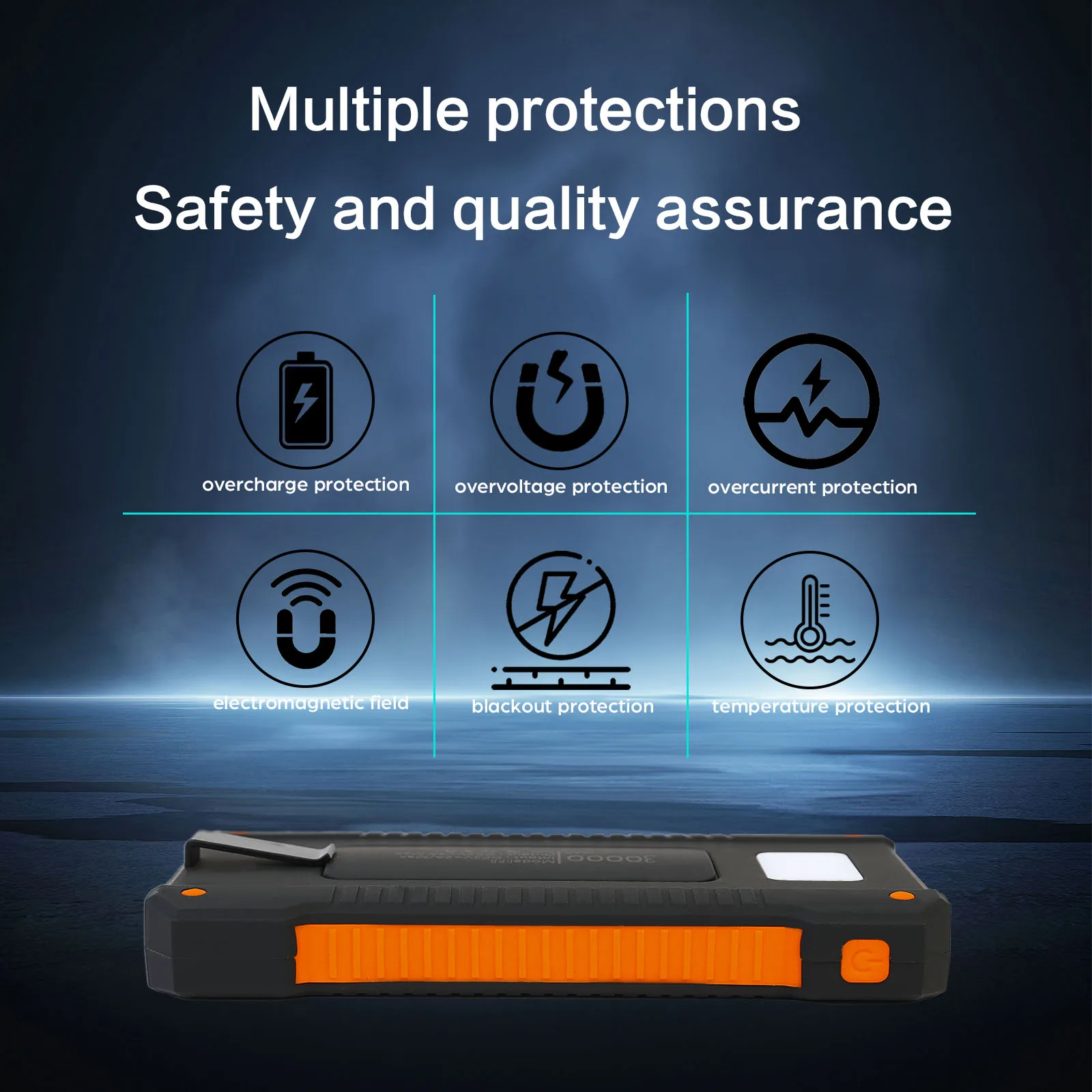 26800mAh Solar Wireless Power Bank PD18W 6 | PricZone 26800mAh Solar Wireless Power Bank PD18W 6 | PricZone