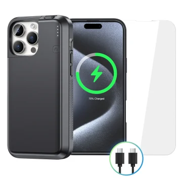 USB-C 8000mAh Battery Case for iPhone 16 Pro Max 1