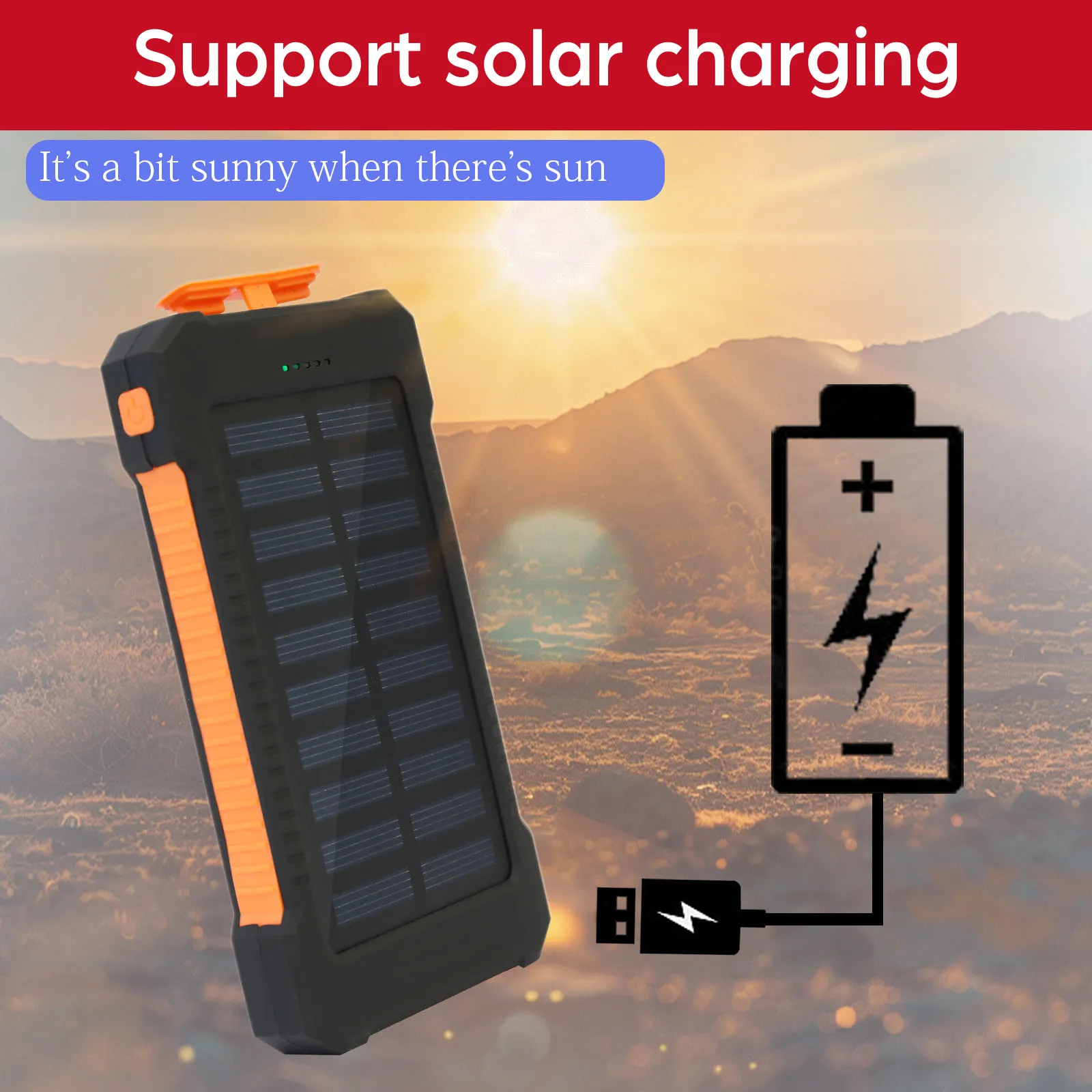 26800mAh Solar Wireless Power Bank PD18W 4 | PricZone 26800mAh Solar Wireless Power Bank PD18W 4 | PricZone