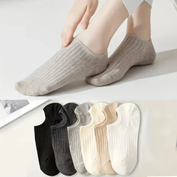 Breathable No Show Boat Socks 6 Pairs 2