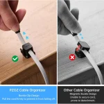 6 Pack Black Cable Clips for Desk Wires 2 | PricZone