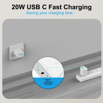 3-Pack 20W USB-C Fast Charger iPhone Galaxy 2