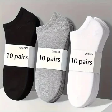 10 Pack Cushioned Unisex Ankle Socks 1 | PricZone