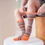 Colorful Five Toe Mid Calf Sport Socks 4 | PricZone