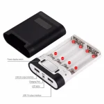 Black 18650 DIY Power Bank Case 2 USB Display 6 | PricZone