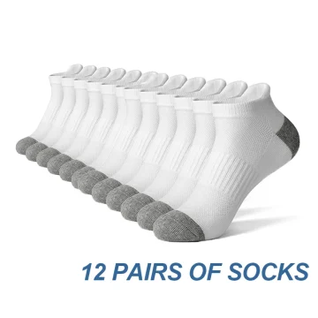 Breathable Cotton Ankle Sports Socks 6-12 Pairs 1