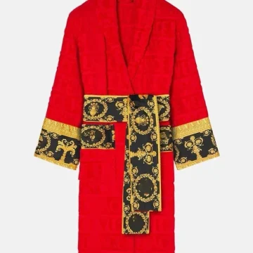 Unisex Long Sleeve Couple Bathrobe Set 1