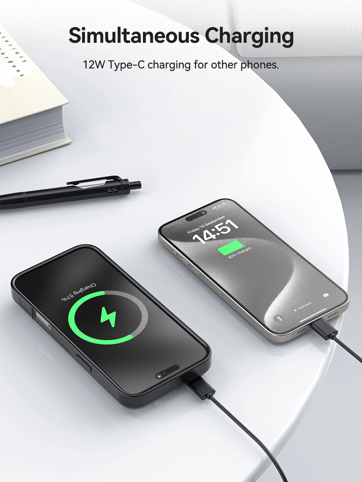 USBC 8000mAh Battery Case for iPhone 16 Pro Max 5 | PricZone USB C 8000mAh Battery Case for iPhone 16 Pro Max 5 | PricZone