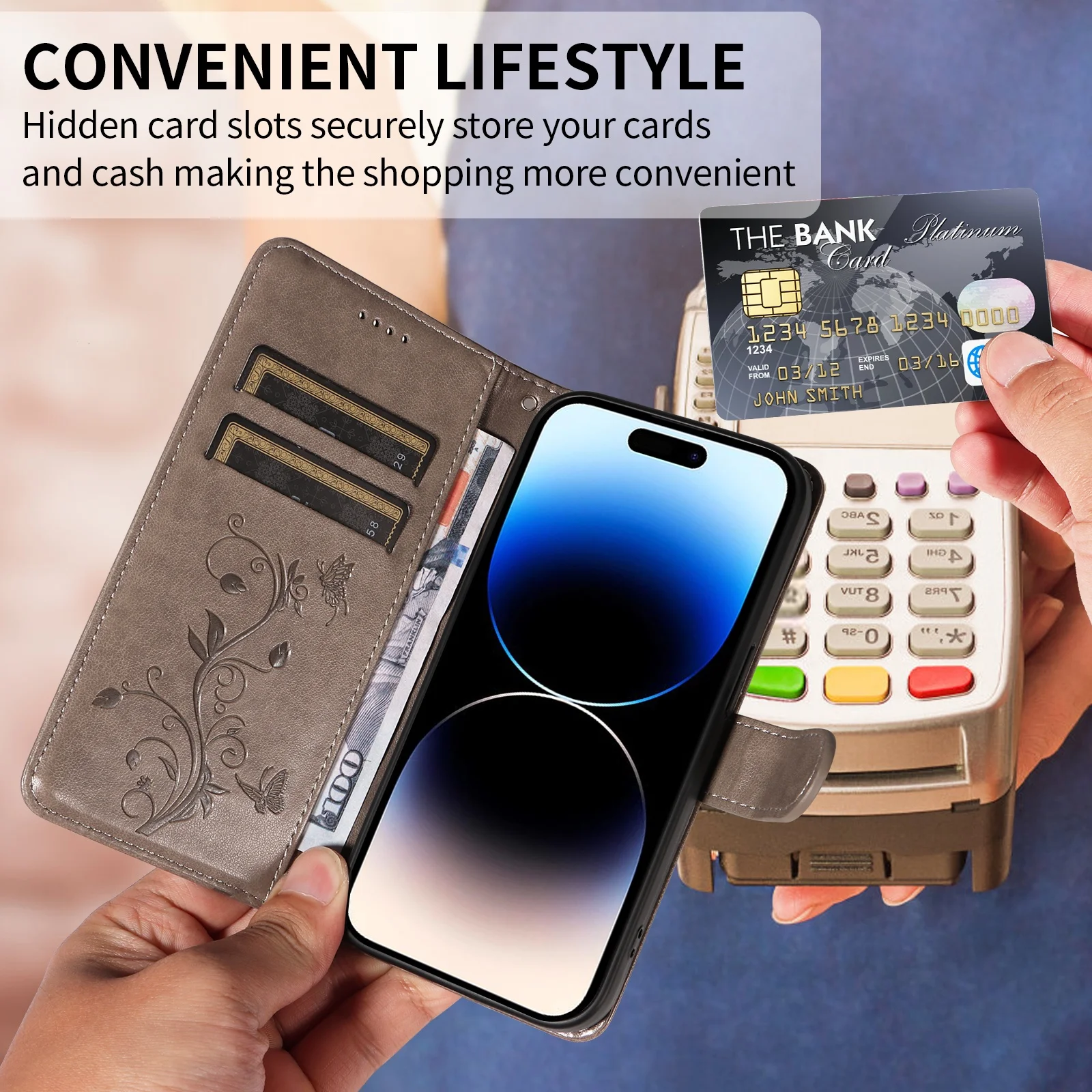 Butterfly Vine Flip Wallet Case for iPhone 4 | PricZone Butterfly Vine Flip Wallet Case for iPhone 4 | PricZone