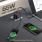 65W Dual Port Retractable USB C Charger 3 | PricZone