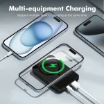 Wireless Power Bank 2 in 1 Magnetic 10000mAh Portable Charger Fast Charging 225W LED Power Display For Iphone Xiaomi Samsung 4 | PricZone