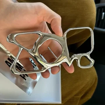 Silver Hollow Magnetic iPhone Case 2