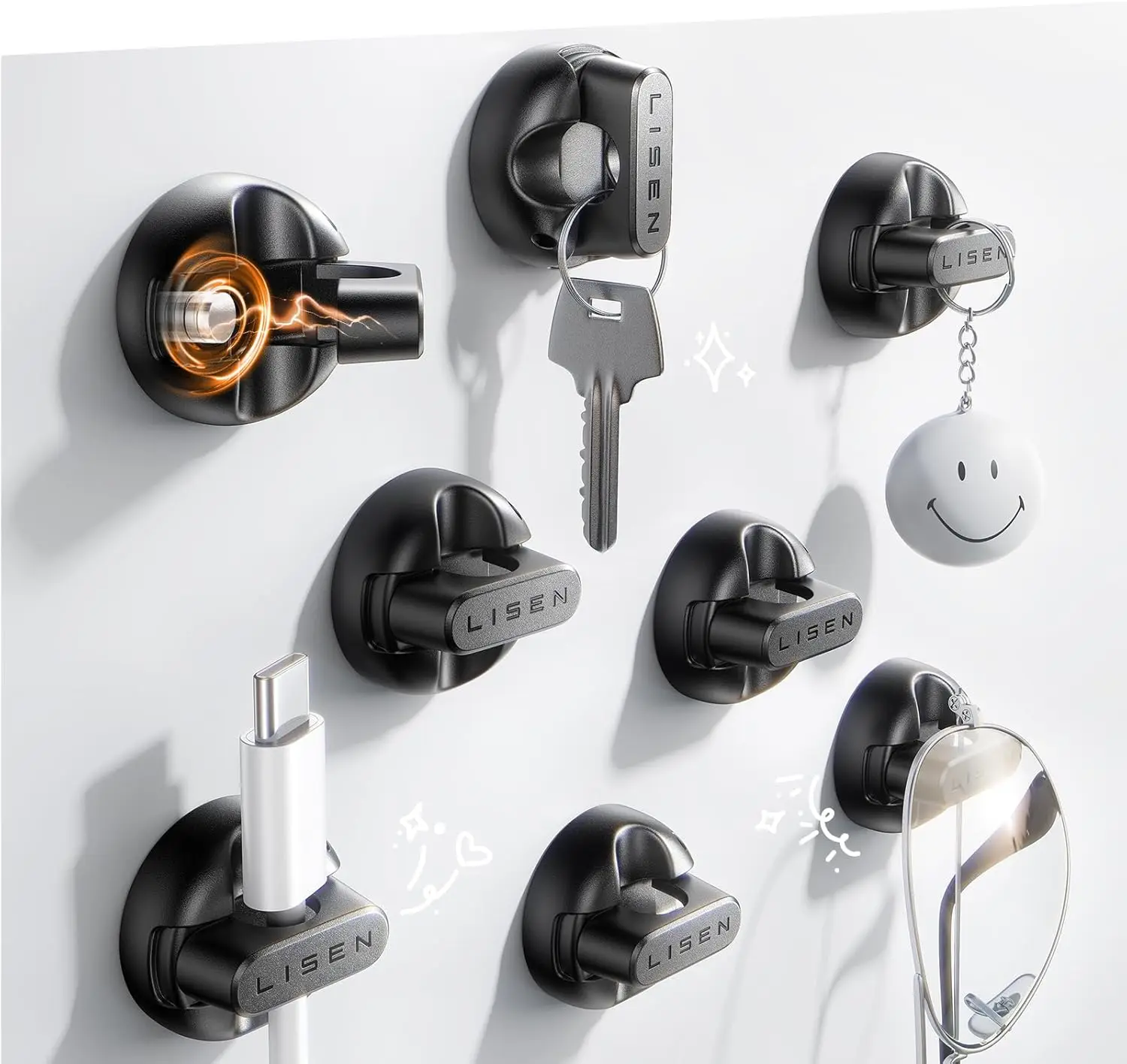 8 Pack Magnetic Cable Holder Clips 1 | PricZone